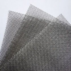 Woven  titanium wire mesh